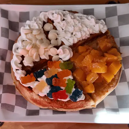 Waffle Manjar Durazno